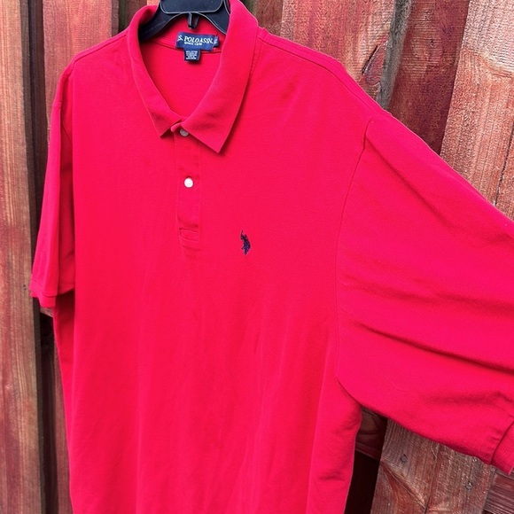 U.S Polo Assn. Men’s Plus Size Short Sleeve Red Tee Size 3XLT - Picture 4 of 9